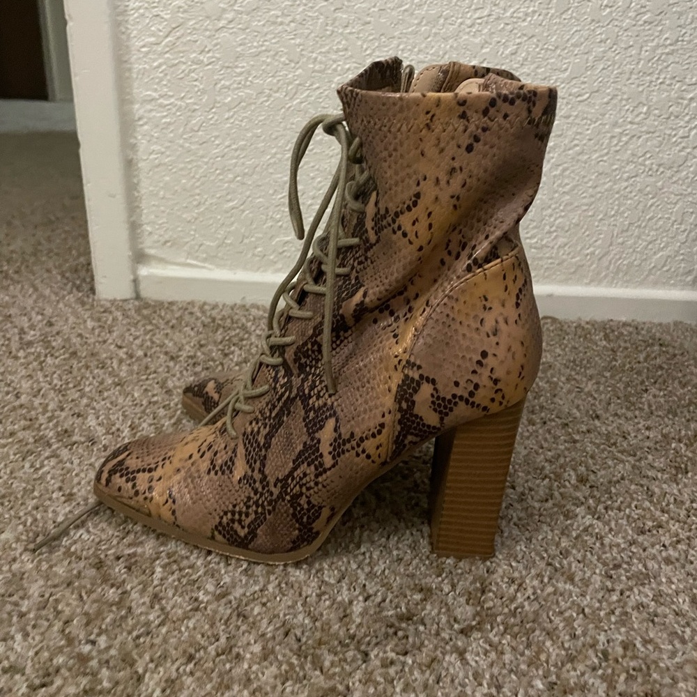 Animal Print Boots